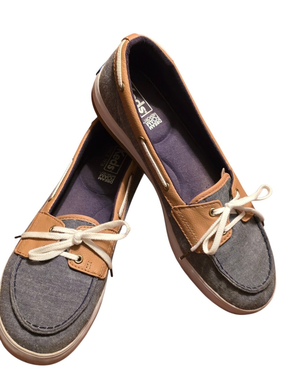 KEDS Charter Chambray Bpat Shoe Women's 8M Euc, See Pics!📸